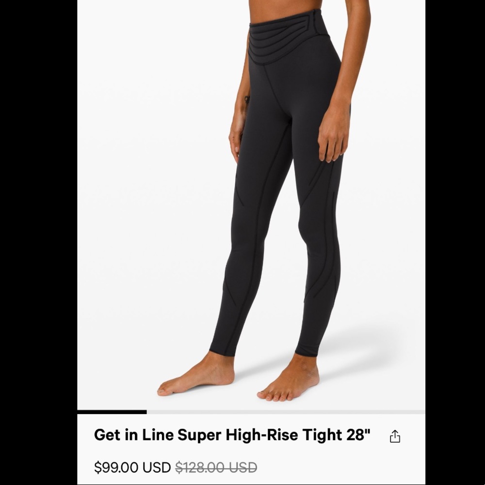 Lululemon Get In Line High-Rise Tight 28”